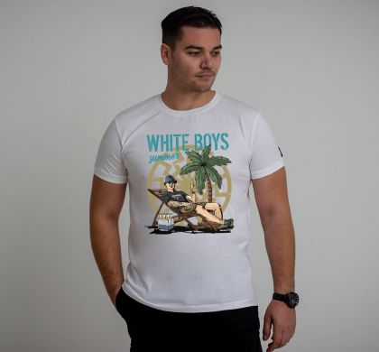 T-Shirt – Weiß für Jungen, Sommer