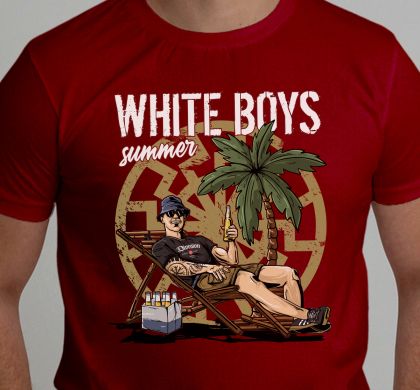 T-shirt - White Boys Summer